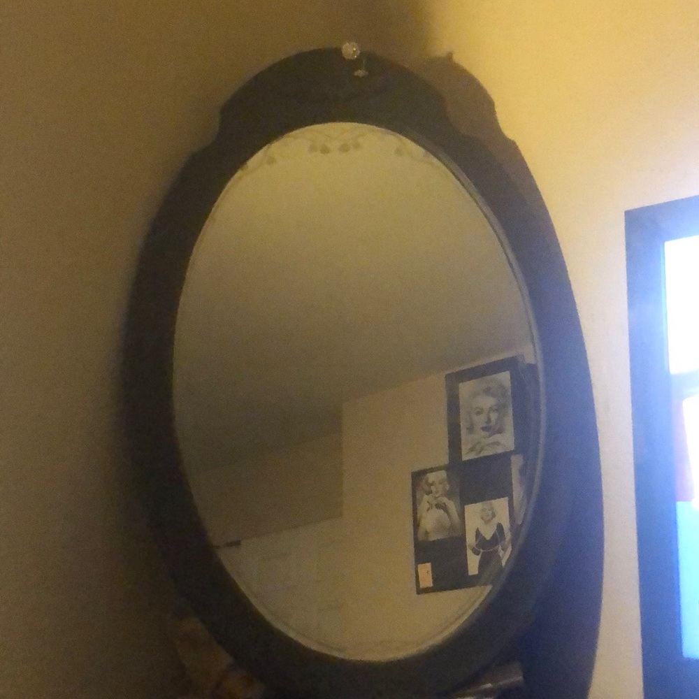 Antique black mirror
